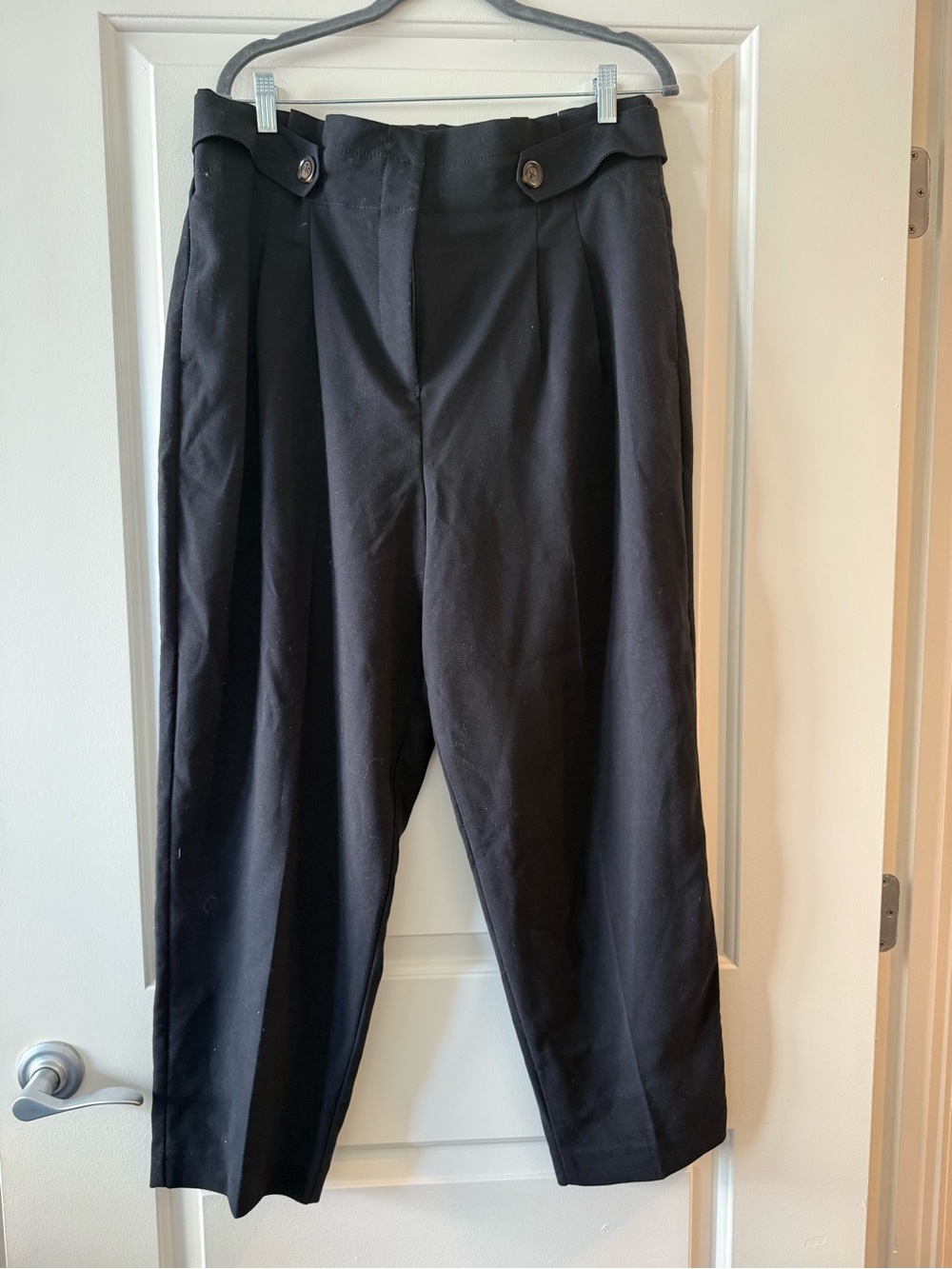 Women’s Black Pleated Trousers